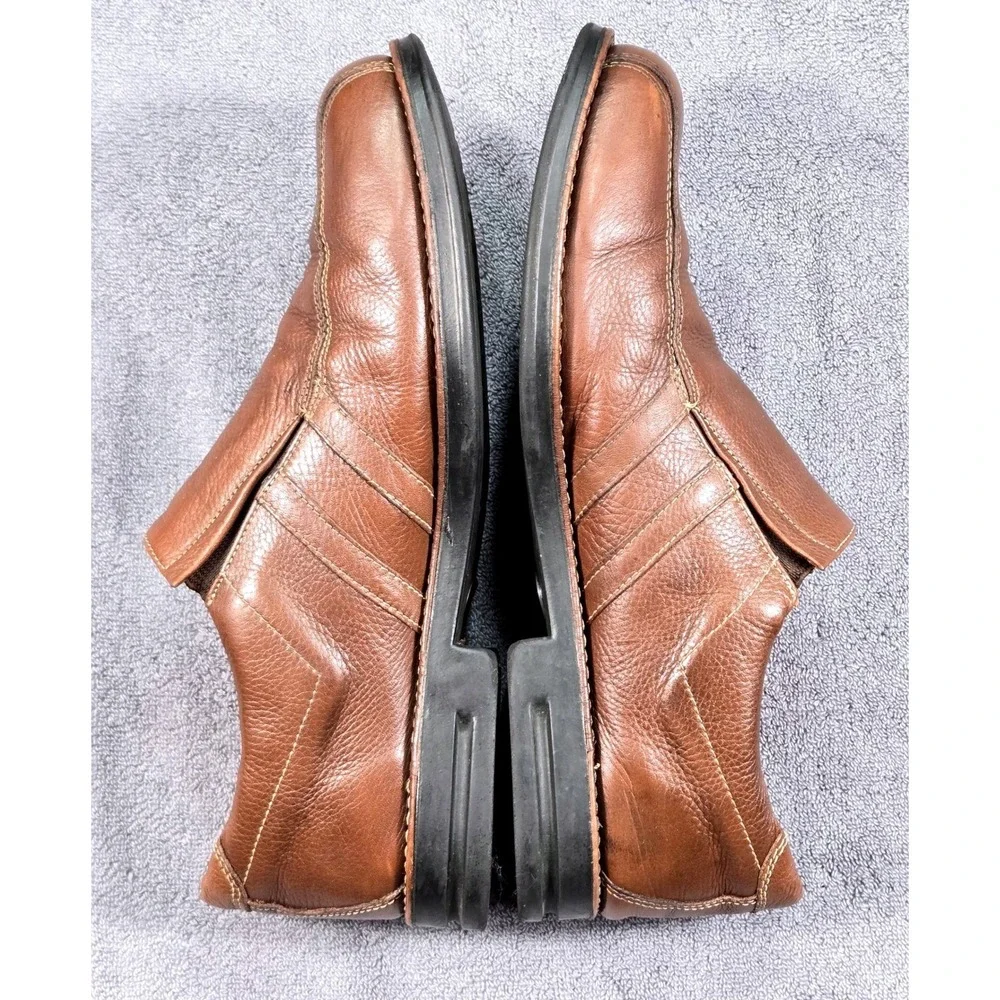 Sandro Moscoloni 6112 Mens Loafers Size 12 D‎ Brown Leather Slip On Dress Shoes
